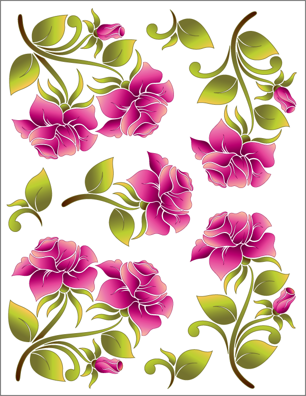 Vintage Rose - Pink - Tattoo