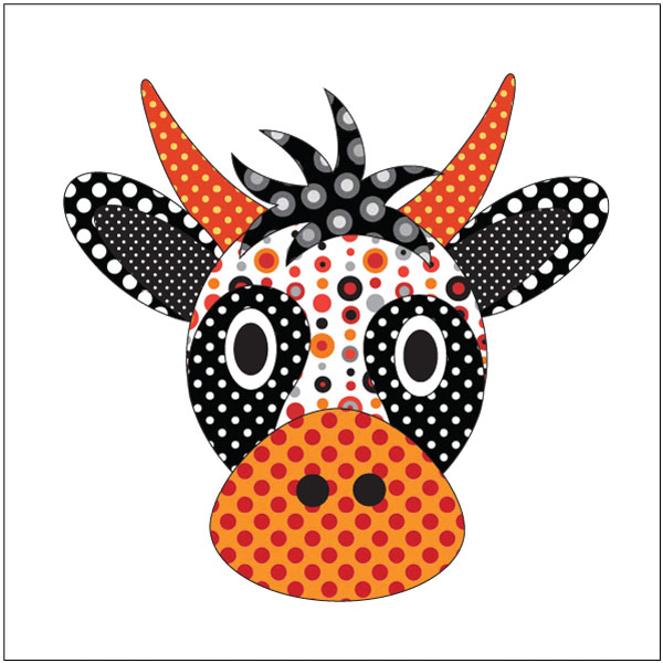 Wholly Cow - Small - Applique