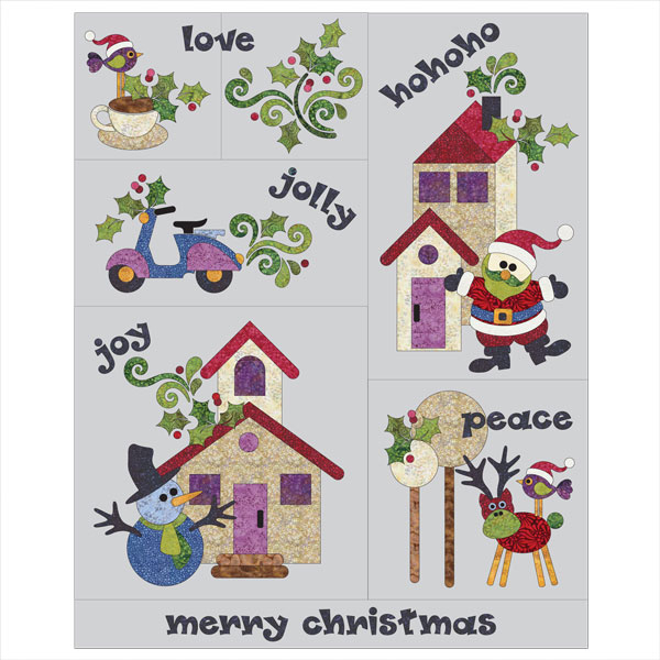 Winter Wonderland - 7 Block Set - Applique Quilt
